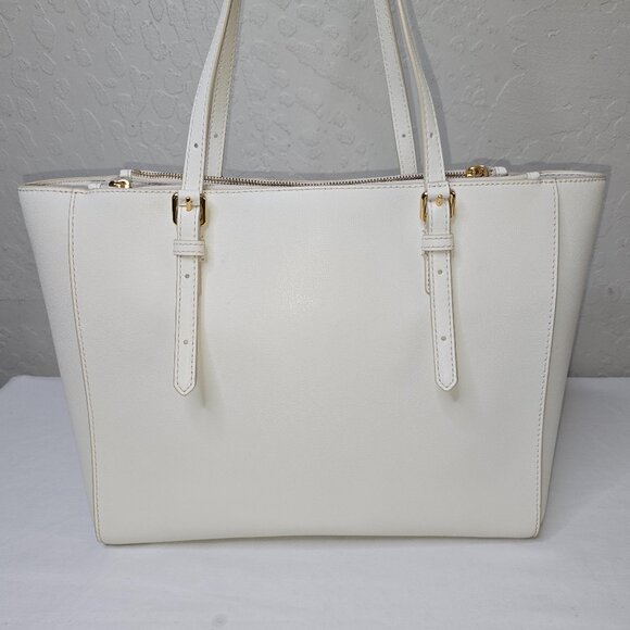 Marc Jacobs The Commuter Tote In Ivory Leather / Gold Hardware M0016410 - Picture 5 of 16